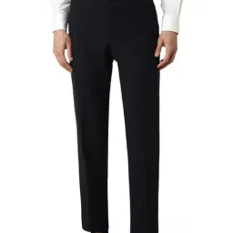 Van Heusen Black Regular Fit Trousers-image-60