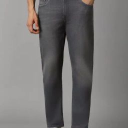 Louis Philippe Grey Slim Fit Jeans-image-98