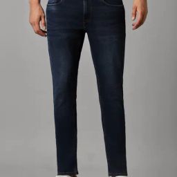 Louis Philippe Navy Slim Fit Jeans-image-76