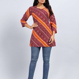 SARRAS Printed Straight Kurti-image-15
