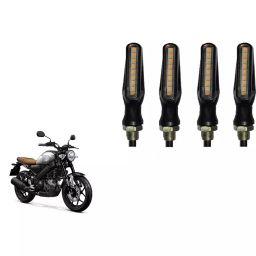 Cartronics Sleek Pencil Type Yellow LED Indicator for Yamaha XSR155 (Pack of 4 Pcs)-48