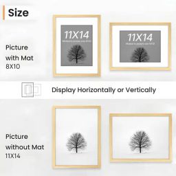 art street Synthetic Document Wall Photo Frame, Set Of 2 Big Frames For Wall Artwork, Certificates, Home Decor image 3