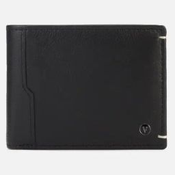 Van Heusen Black Leather Solid Bi-Fold Wallet-picture-2