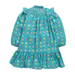 Tiny Girl Teal Green Barbie Printed Dress-image-24
