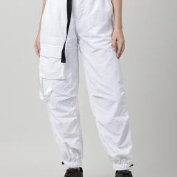 Bene Kleed White Relaxed Fit High Rise Joggers-picture-19