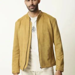 Rare Rabbit Brown Regular Fit Solid Jacket-picture-32