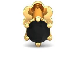 Candere By Kalyan Jewellers Peacock Collection 18k Yellow Gold Nosepin for Women-image-92