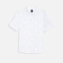 Allen Solly Kids White Printed Slim Fit Shirt-picture-31