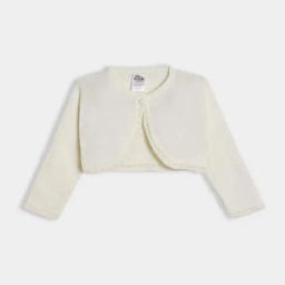 MiArcus Girls Cream Solid Full Sleeves Shrugs-image-59