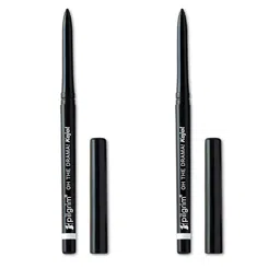 Pilgrim 2Pcs Oh The Drama Smudge & Waterproof Kajal With Argan Oil - Black Mischief KBM1-13