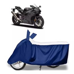 Auto Pearl Two Wheeler Cover for Honda CBR 1000RR - White, Blue-image-87
