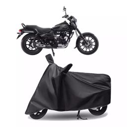Auto Pearl Polyester Two Wheeler Cover for Bajaj Avenger 180 Street (Grey)-image-64