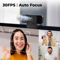 Zebronics Webcam with Built in Microphone Black 2048x1536 QXGA Resolution, ZEB-Sharp Pro image 3