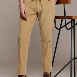 French Connection Men Smart Slim Fit Corduroy Chinos Trousers-image-87