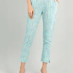 Aurelia Blue Striped Trousers-image-86
