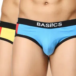 BASIICS by La Intimo Yellow Comfort Fit Briefs (Pack of 2)-picture-19