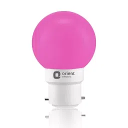 Orient 0.5 W B22 Deco Shine LED Bulb Pink (Pack of 8)-46