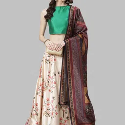 Kaizen TEXO FAB Semi-Stitched Lehenga & Unstitched Blouse With Dupatta-picture-22