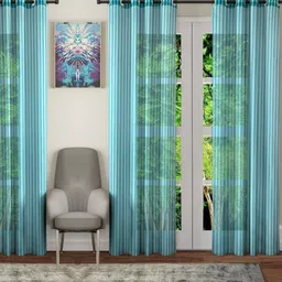 BELLA TRUE Blue 4 Pieces Door Curtains-image-16