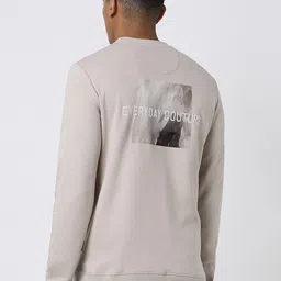VAN HEUSEN DENIM LABS Men Printed Round Neck Sweatshirt-picture-5