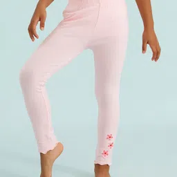 Kookie Kids Full Length Solid Color Leggings - Pink-picture-8