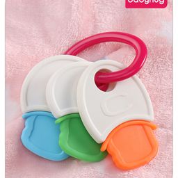 Babyhug Non Toxic BPA Free Key Shaped Teether - Multicolour-5