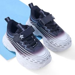 Cute Walk by Babyhug Sneaker with Velcro Closure - White & Black-image-9