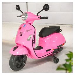 JN CREATIONS 12V Vespa Rechargeable Battery Operated Ride-On Scooter For Kids With Self Driven - PINK-10