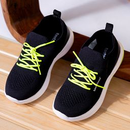 Toothless Solid Lace Up Shoes - Black-image-10
