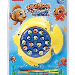 Maru & Sons Musical Fishing Game with Magnetic Rod - Yellow-23