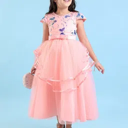 Mark and Mia Girls Solid Peplum Cotton Dress-image-69