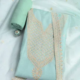 Meena Bazaar Woven Design Unstitched Dress Material-image-69
