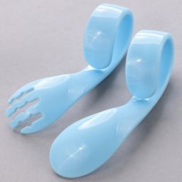 fab n funky Fork & Spoon Set - Blue image 5