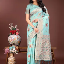 Pandadi Saree Women Ethnic Motifs Zari Sarees-picture-30