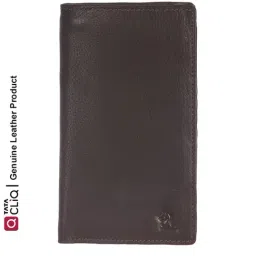 Kara Brown Casual Leather Passport Wallet for Men-33