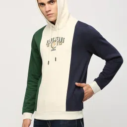 Pepe Jeans Multicolored Regular Fit Colour Block Hooded Sweatshirt image 3