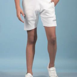 Crimsoune Club Boys White Regular Fit Shorts-image-85