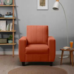Sleepyhead Bae Ember Orange Fabric 1 Seater Sofa-image-55
