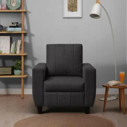 Sleepyhead Bae Woody Brown Fabric 1 Seater Sofa-image-78