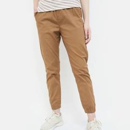 Code by Lifestyle Brown Cotton Regular Fit Mid Rise Joggers-image-65