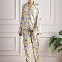 Slumber Jill Printed Shirt With Trouser Co-Ords-picture-55
