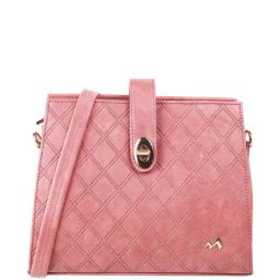 Metro Pink Textured Medium Sling Handbag-41