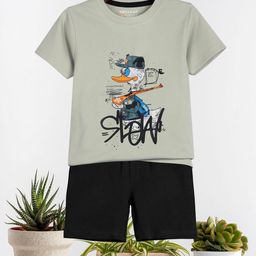 HELLCAT Boys Printed Short Sleeves T-shirt With Shorts-picture-6
