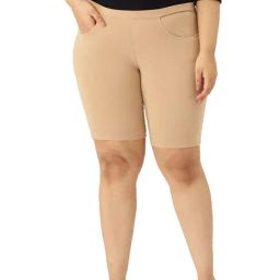 theRebelinme Beige Cotton Shorts-image-57