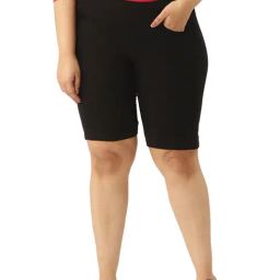 theRebelinme Black Cotton Shorts-image-99