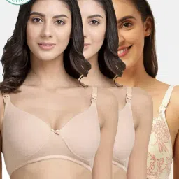 Inner Sense Multicolor Printed Maternity Bra (Pack of 3)-image-7