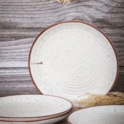 Goodhomes White Ceramic Dinner Plate - Set of 4-image-70