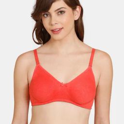 Rosaline by Zivame Red Non-wired Non-padded T-Shirt Bra-image-92