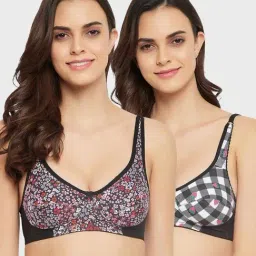 Clovia Multicolor Printed Bra (Pack of 2)-image-37