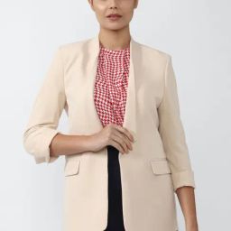 Van Heusen Beige Regular Fit Blazer-image-118